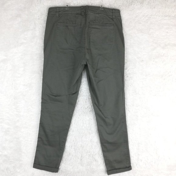 Wit & Wisdom Womens Jeans Ab Solution Ankle Skimmer  Gray Green Mid Rise 6 - Picture 2 of 11